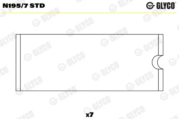 GLYCO N195/7-STD Eksantrik Yatağı 1365744 resmi