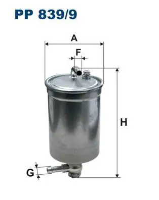 FILTRON PP839/9 Yakıt Filtresi 8E0127401C resmi