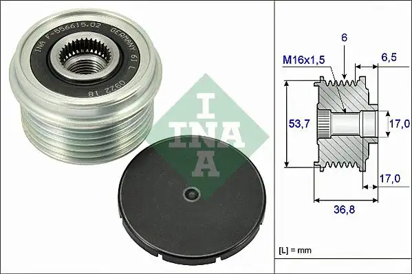 INA 535007410 Alternatör Kasnağı resmi