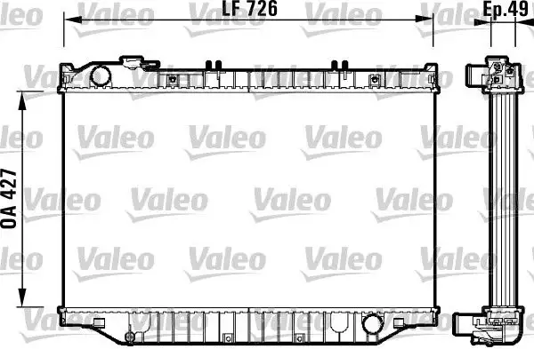 VALEO 732415 Radyatör 1640017040 resmi