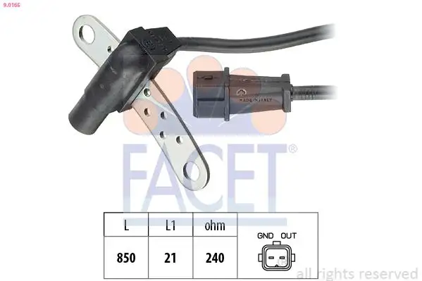 FACET 9.0165 Krank Sensörü 308164912 resmi