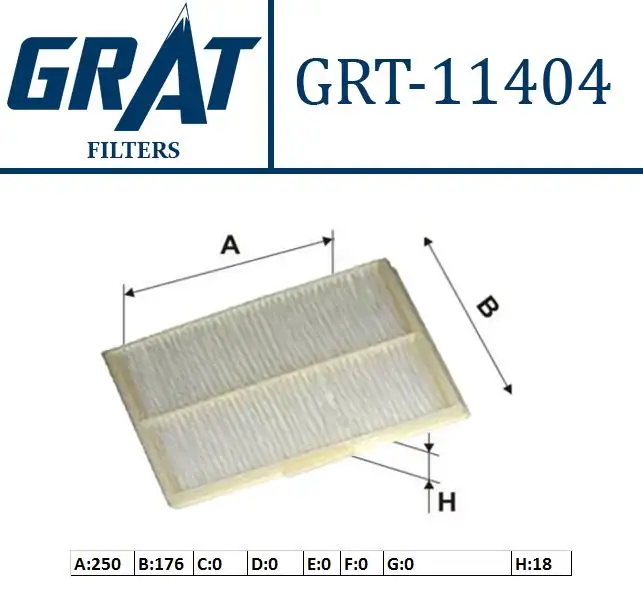 GRAT 11404 Polen Filtresi 7700424093 resmi