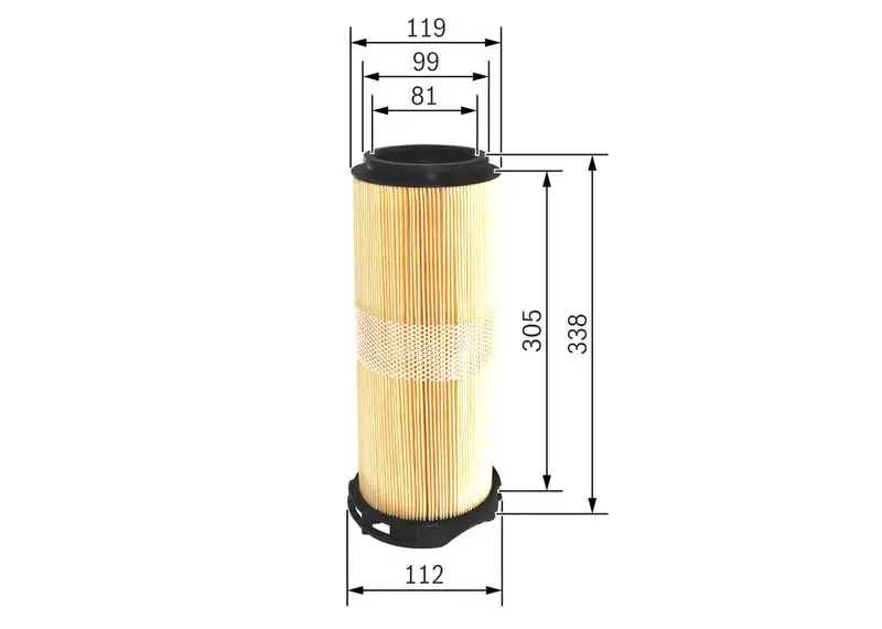 BOSCH F026400214 Hava Filtresi A6460940204 resmi