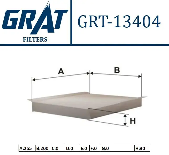 GRAT 13404 Polen Filtresi 6447FF resmi