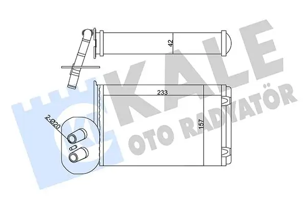 KALE 346445 Kalorifer Radyatörü 701820031 resmi