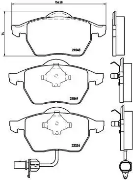 BREMBO P85060 Ön Fren Balatası resmi