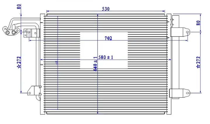 ORIS CVW204016 Klima Radyatörü 1T0820411A resmi