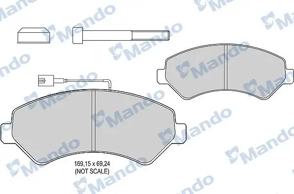 MANDO MBF015039 Ön Fren Balatası resmi