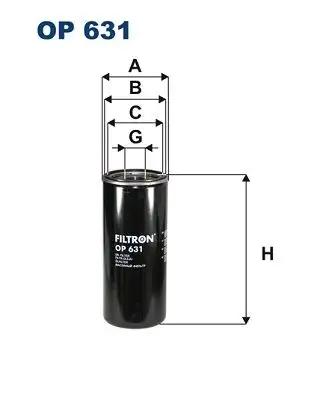 FILTRON OP631 Yağ Filtresi resmi