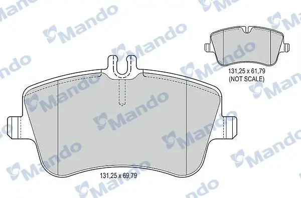 MANDO MBF015149 Ön Fren Balatası resmi