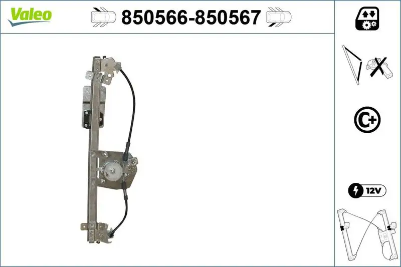VALEO 850566 Arka Cam Krikosu (Sol) 90521877 resmi