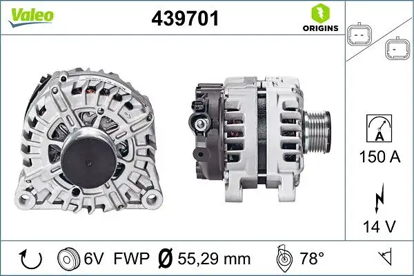 VALEO 439701 Şarj Dinamosu resmi
