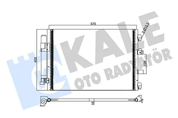 KALE 358250 Klima Radyatörü resmi