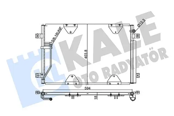 KALE 354075 Klima Radyatörü 9531065D21 resmi