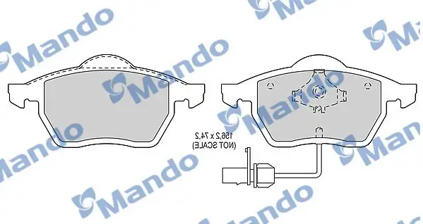 MANDO MBF015143 Ön Fren Balatası resmi