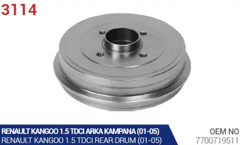 AYK 3114 Fren Kampanası 7700719511 resmi