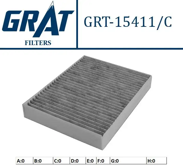 GRAT 15411C Polen Filtresi (Karbonlu) 7P0819631 resmi