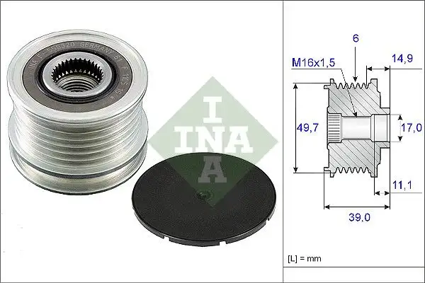 INA 535005010 Alternatör Kasnağı resmi