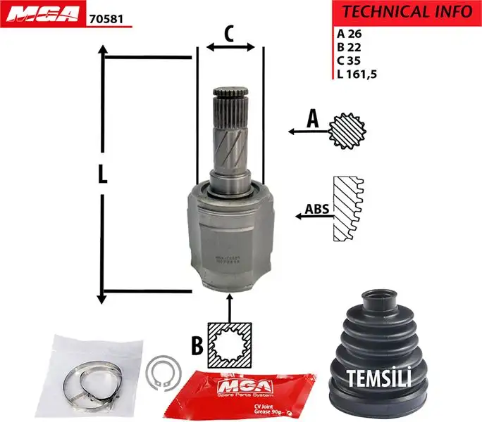 MGA 70581 Aks Kafası (İç) resmi