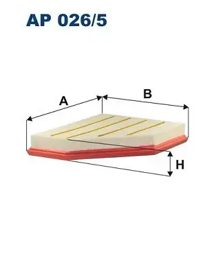 FILTRON AP026/5 Hava Filtresi 17801WAA02 resmi