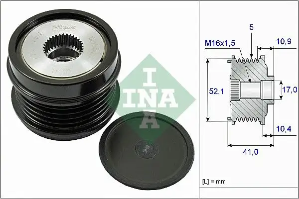 INA 535027210 Alternatör Kasnağı resmi