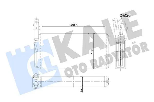 KALE 346525 Kalorifer Radyatörü 60815099 resmi