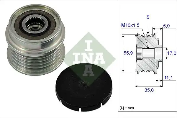 INA 535000510 Alternatör Kasnağı resmi