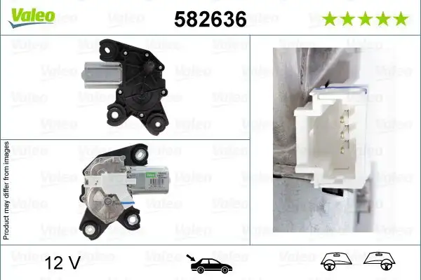 VALEO 582636 Silecek Motoru (Arka) 9812672880 resmi