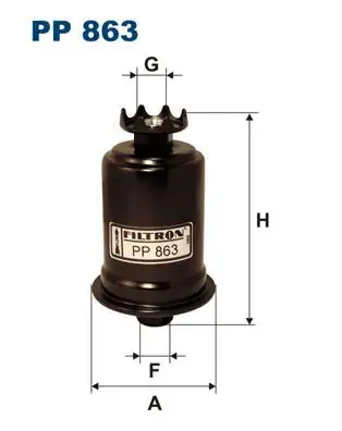 FILTRON PP863 Yakıt Filtresi resmi
