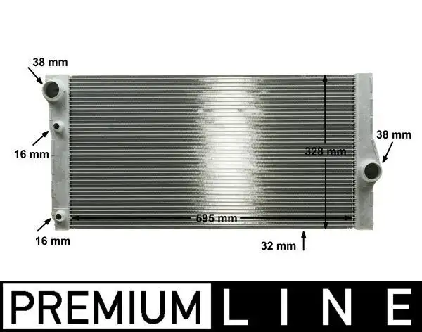 MAHLE CR1147000P Radyatör 17118509175 resmi