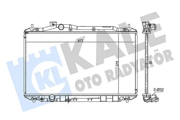 KALE 384200 Radyatör 19010RSAG01 resmi