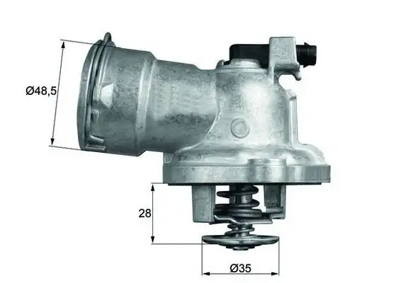MAHLE TM2887 Termostat A6422000415 resmi