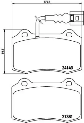 BREMBO P85104 Ön Fren Balatası 1ML698151 resmi