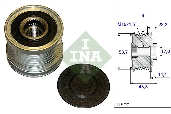 INA 535020410 Alternatör Kasnağı resmi