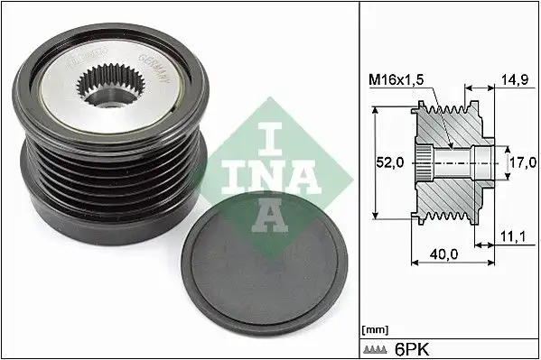 INA 535029310 Alternatör Kasnağı resmi