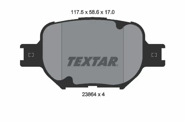 TEXTAR 2386401 Ön Fren Balatası resmi
