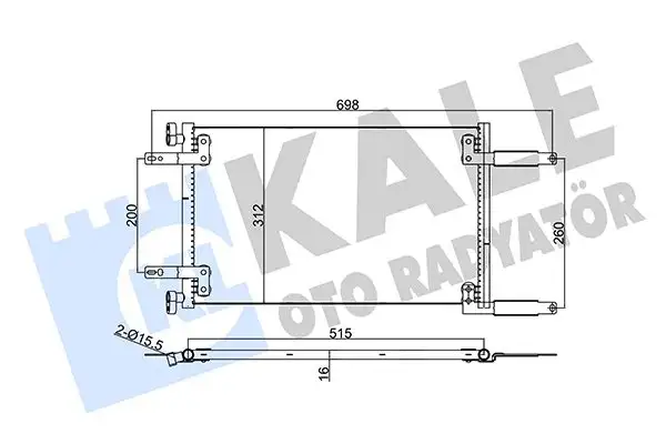 KALE 342850 Klima Radyatörü 46811208 resmi
