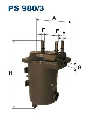 FILTRON PS980/3 Yakıt Filtresi resmi
