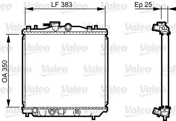 VALEO 731677 Radyatör 45199KA261 resmi