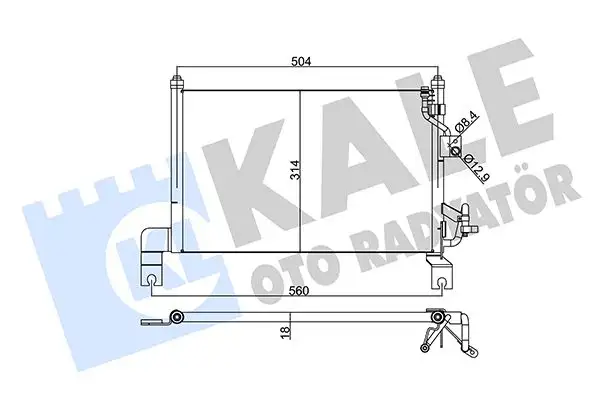 KALE 345385 Klima Radyatörü resmi