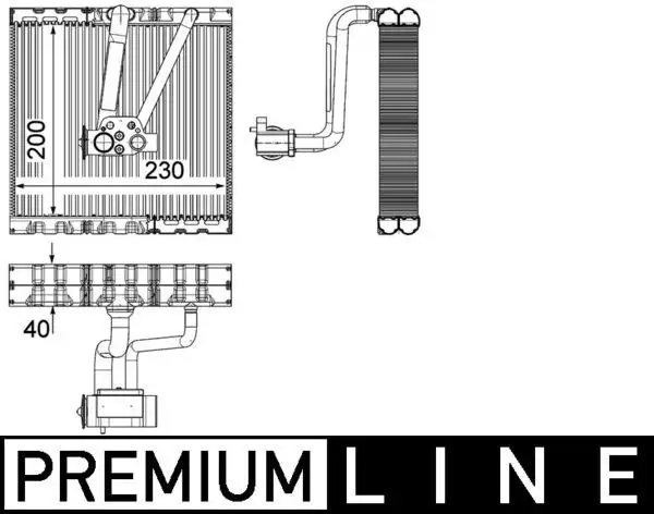 MAHLE AE93000P Klima Radyatörü resmi