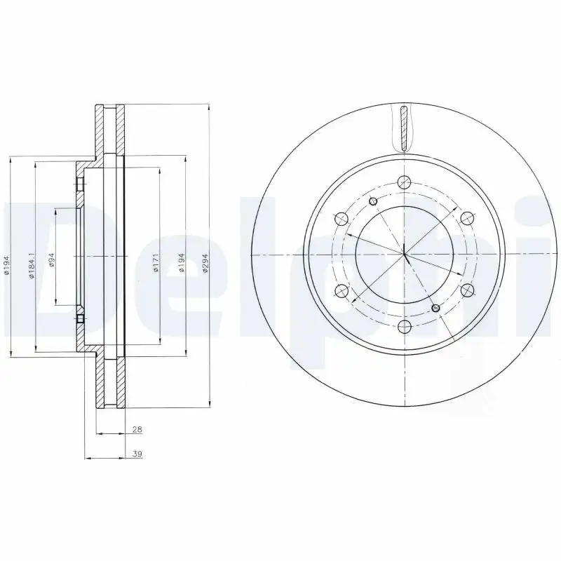 DELPHI BG4257 Ön Fren Diski resmi