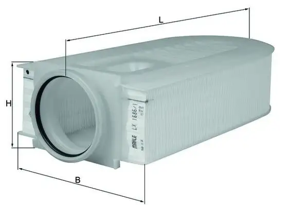 MAHLE LX1686/1 Hava Filtresi A6510940004 resmi