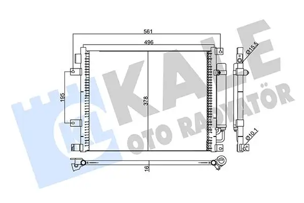 KALE 357730 Klima Radyatörü 921101HS0A resmi