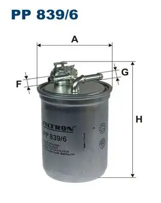 FILTRON PP839/6 Yakıt Filtresi resmi