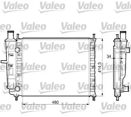 VALEO 732788 Radyatör 46534995 resmi