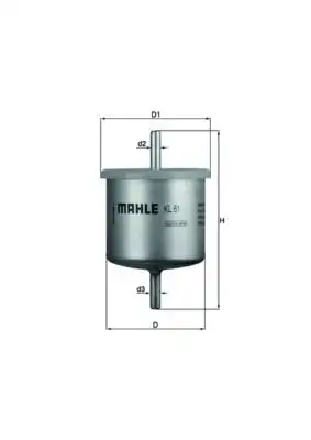 MAHLE KL61 Yakıt Filtresi resmi