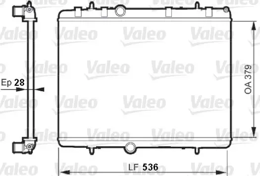 VALEO 735608 Radyatör resmi