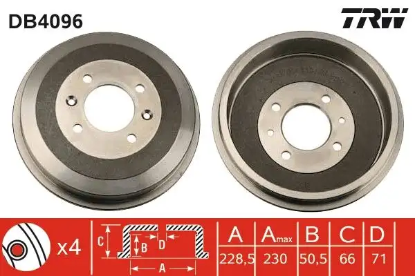 TRW DB4096 Fren Kampanası 91509908 resmi
