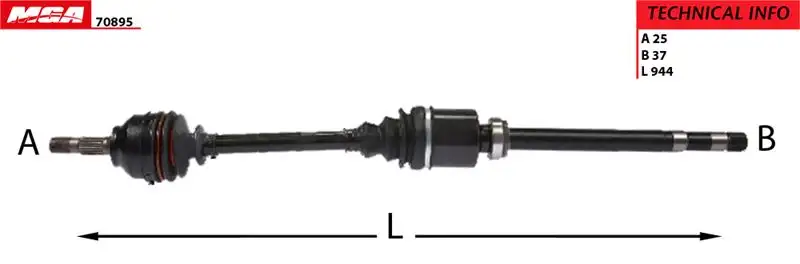 MGA 70895 Ön Aks (Sağ) 3273EJ resmi